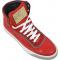 Matteo & Massimo "LN2" Red Genuine  Alligator / Nappa Leather / Suede High Top Sneakers